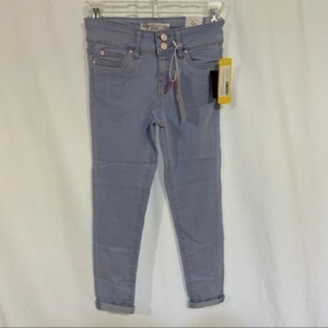 NWT Celebrity Pink Double Button Cuff‎ Skinny Jeans Girls Size 8